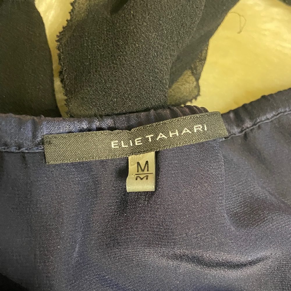 Elie Tahari Midnight Blue Top - Picture 2 of 3